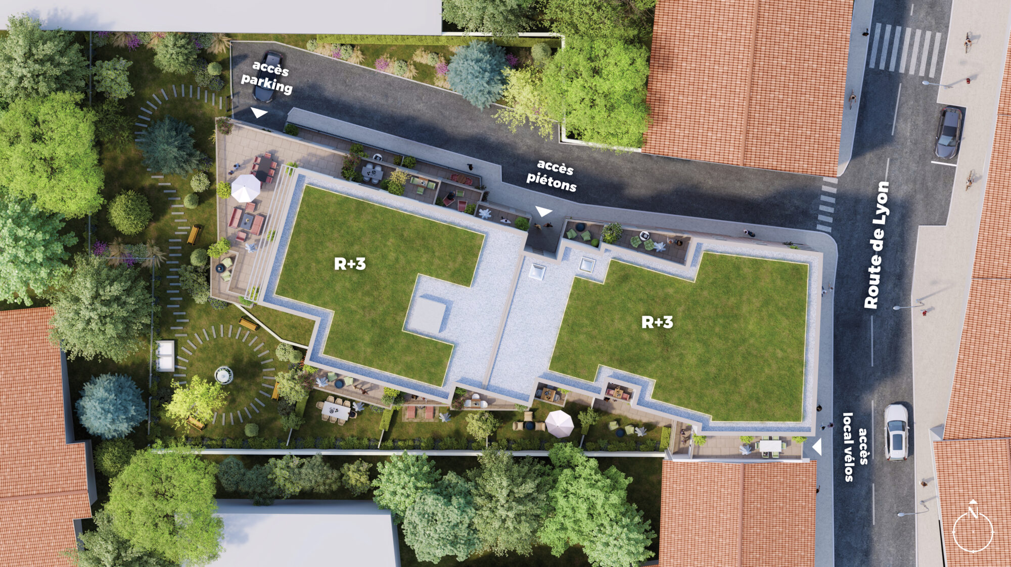 Plan masse résidence Feyzin